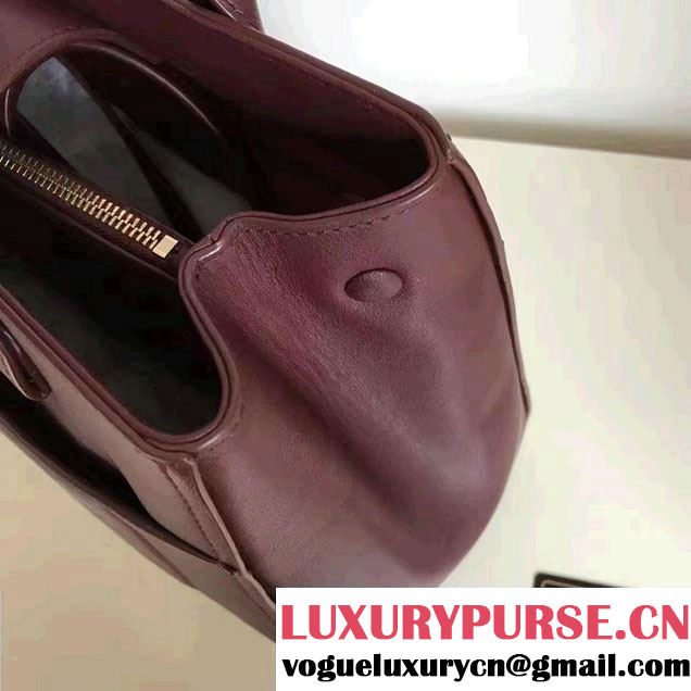 Chanel Grained Calfskin Neo Executive Small Shopping Bag A69930 Burgundy Cruise 2017