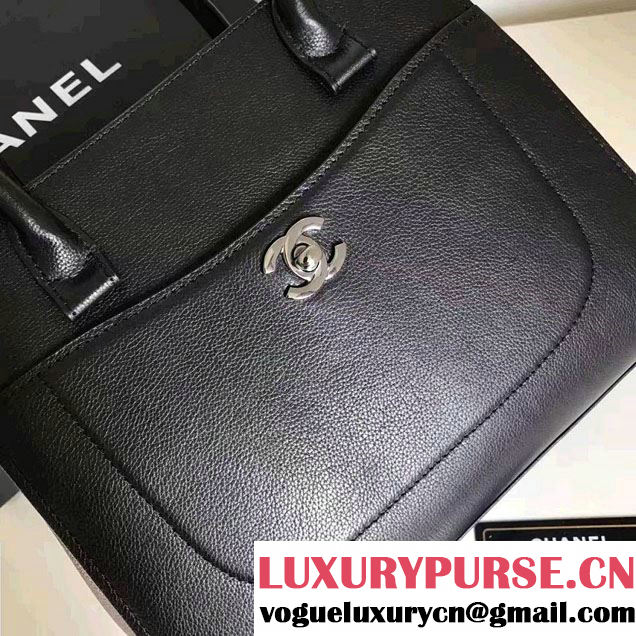 Chanel Grained Calfskin Neo Executive Mini Shopping Bag A69929 Black Cruise 2017