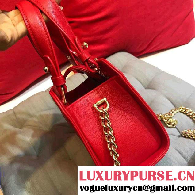 Chanel Label Click Small Shopping Bag A93731 Red 2017