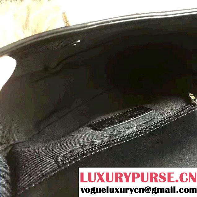 Chanel Small Coco Flap Top Handle Messenger Bag Black 2017