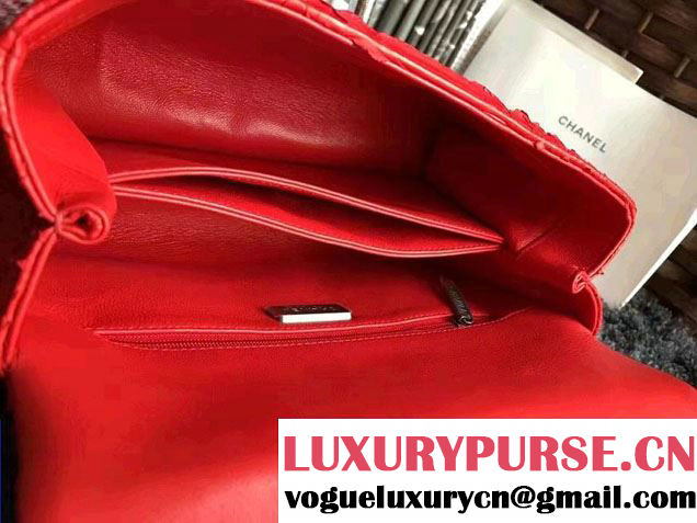 Chanel Python Coco Top Handle Flap Shoulder Small Bag A93050 2017