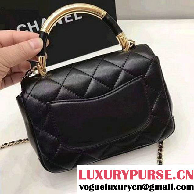 Chanel Carry Chic Small Top Handle Flap Bag A93751 2017