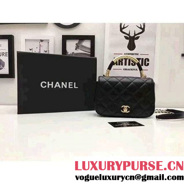 Chanel Carry Chic Small Top Handle Flap Bag A93751 2017