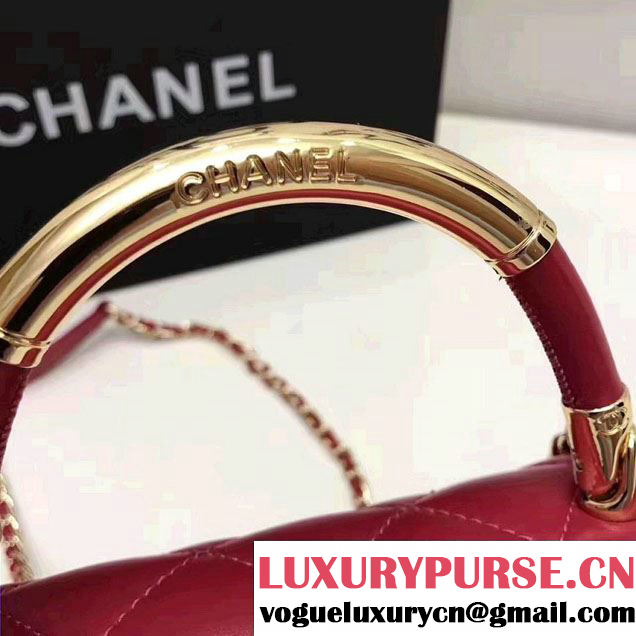 Chanel Carry Chic Small Top Handle Flap Bag A93751 2017
