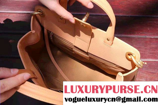 Chanel Large Shopping Bag Gold Hardware A93759 Apricot 2017