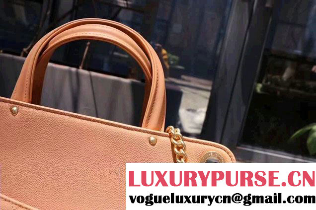 Chanel Large Shopping Bag Gold Hardware A93759 Apricot 2017