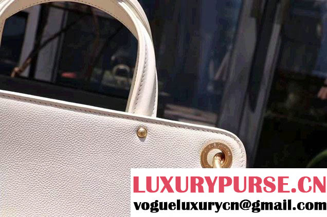 Chanel Large Shopping Bag Gold Hardware A93759 White 2017