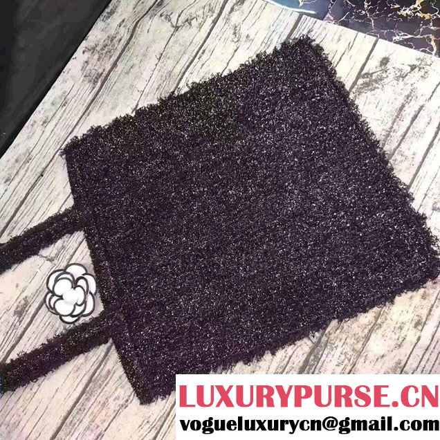 Chanel Tweed With Resin Green Robot Large Shopping Bag A94646 2017