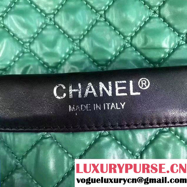 Chanel Tweed With Resin Green Robot Large Shopping Bag A94646 2017