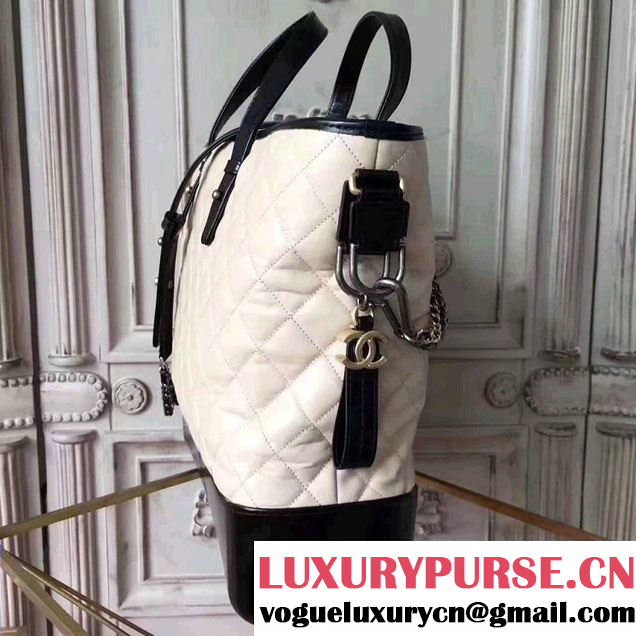 Chanel Gabrielle Large Hobo Shopping Tote Bag A93823 Nude/Black 2017