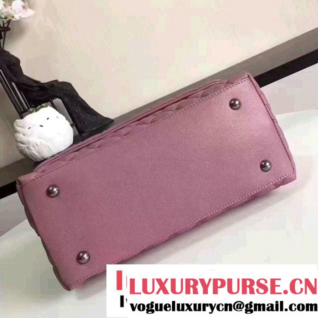 Chanel Coco Top Handle Flap Shoulder Bag Grained Calfskin Lizard Pattern 2017