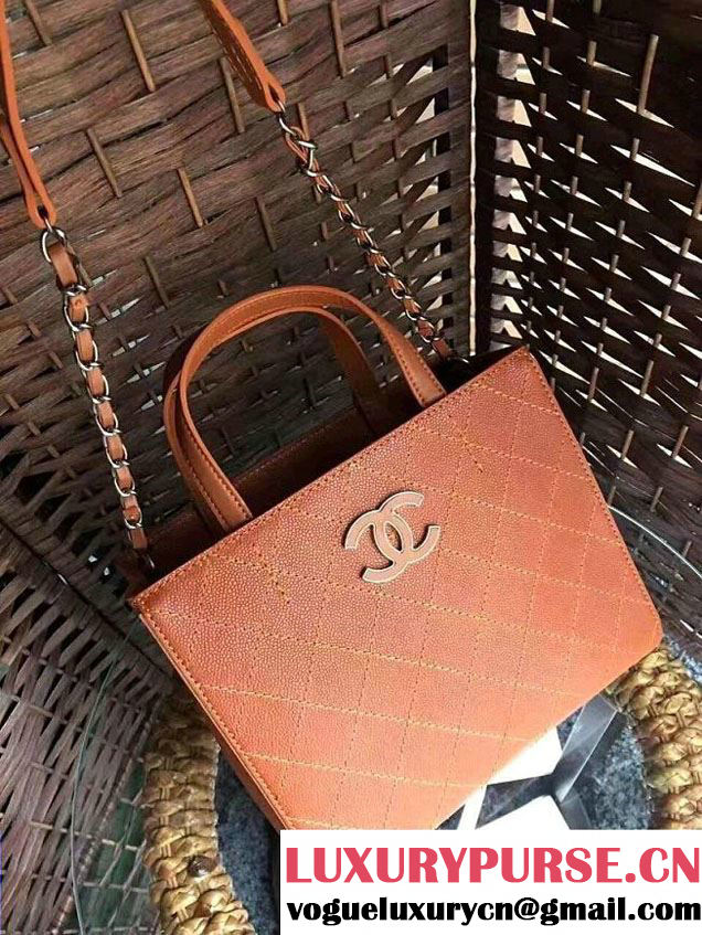 Chanel CC Shopping Tote Bag Khaki