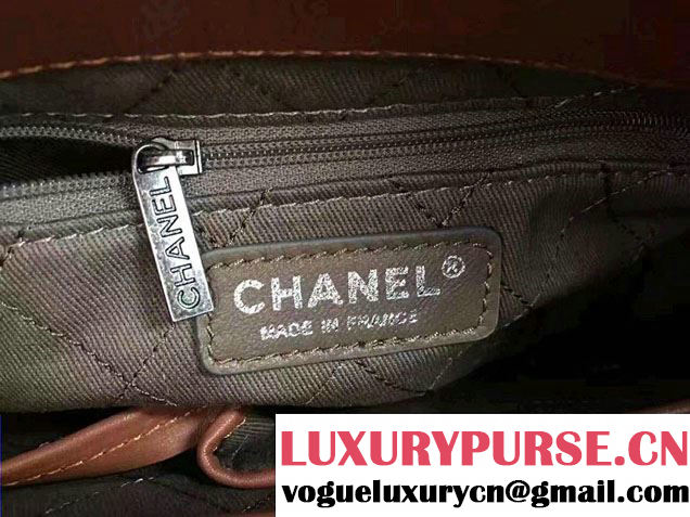 Chanel CC Shopping Tote Bag Khaki