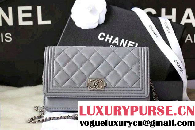 Chanel Boy WOC Bag in Grey