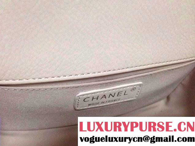 Chanel White Boy Flap Bag Cruise 2014
