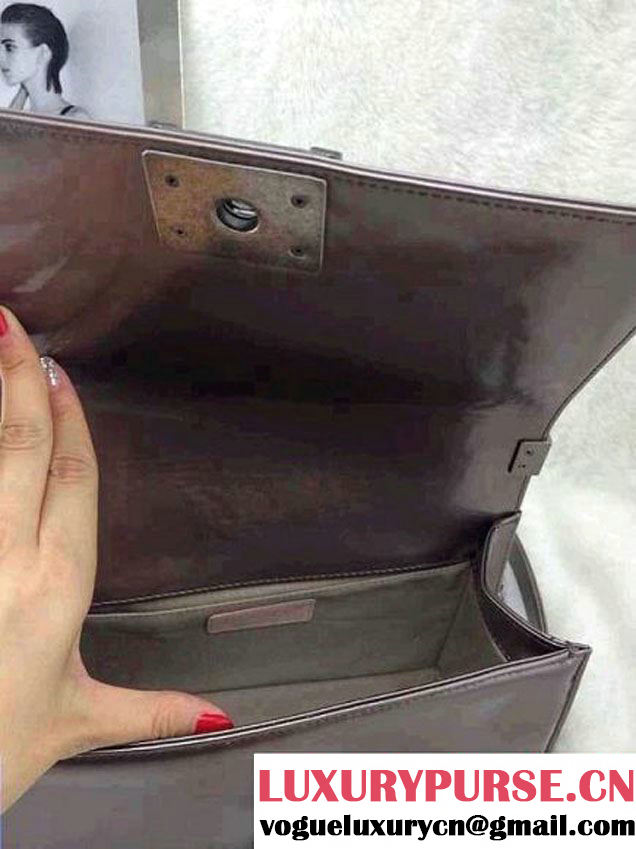 Chanel Silver Crystallized CC Boy Bag Prefall-2014