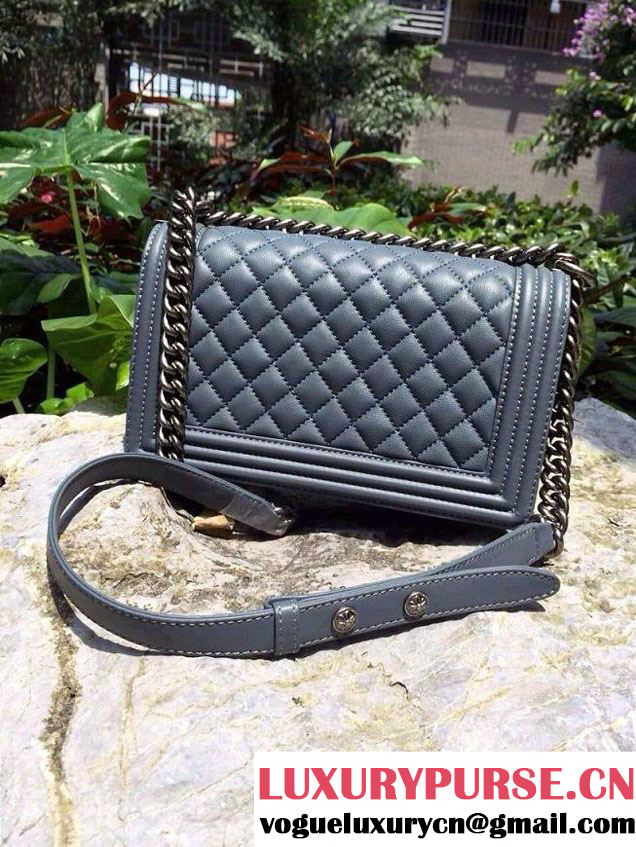 Chanel Boy with Silver Embellished Bag - Prefall 2014
