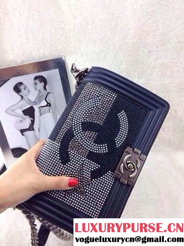 Chanel Crystallized CC Boy Flap Bag Prefall 2014