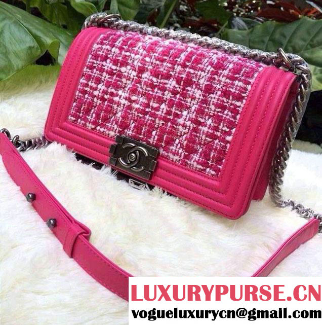 Chanel Tweed Le Boy Flap Bag Spring Summer 2014