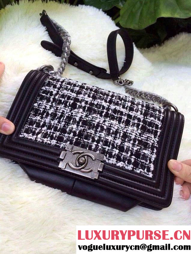 Chanel Tweed Le Boy Flap Bag Spring Summer 2014