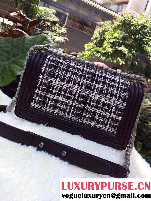 Chanel Tweed Le Boy Flap Bag Spring Summer 2014