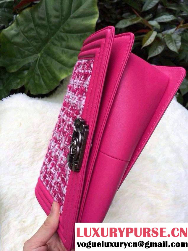 Chanel Tweed Le Boy Flap Bag Spring Summer 2014