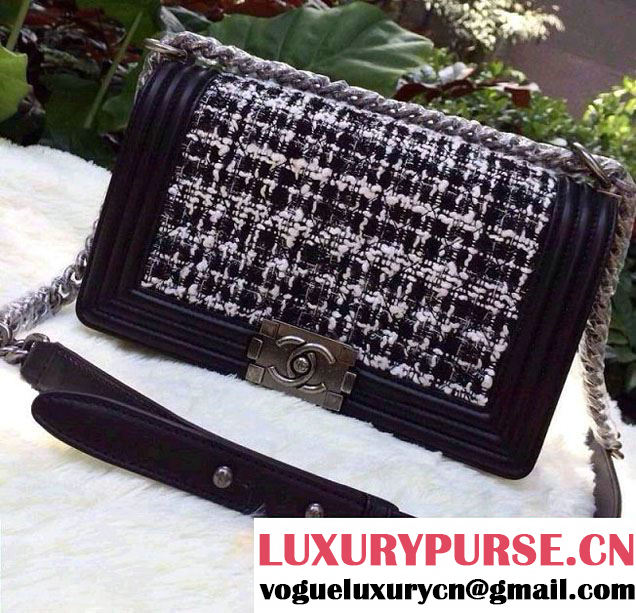 Chanel Tweed Le Boy Flap Bag Spring Summer 2014