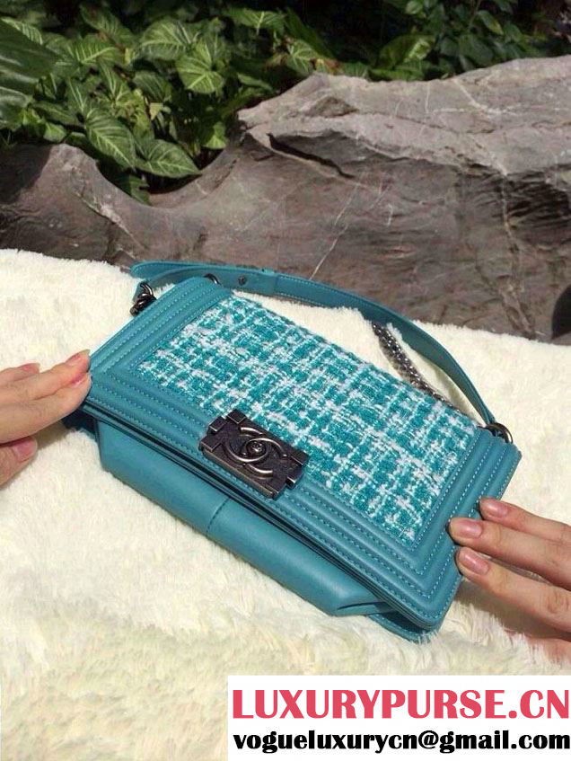 Chanel Tweed Le Boy Flap Bag Spring Summer 2014