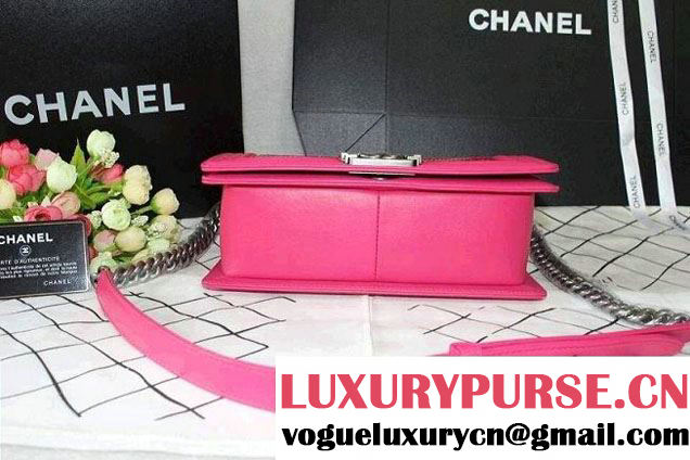 Chanel Crystallized CC Boy Flap Bag in Fushia Pre fall 2014