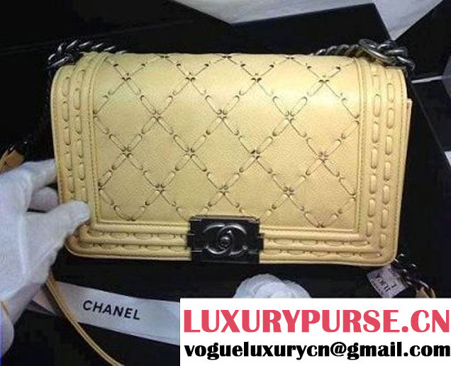 Chanel Large Stitch Boy Flap Bag Prefall 2014