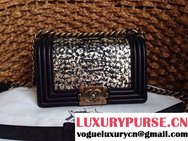 Chanel Le Boy Flap Bag in Python Leather