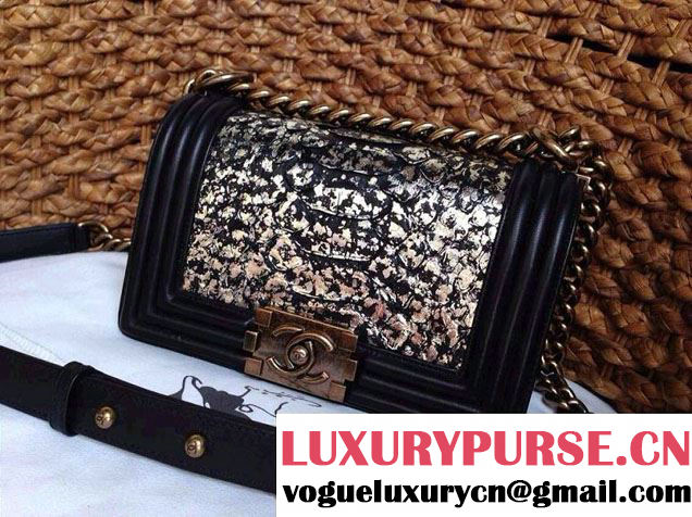 Chanel Le Boy Flap Bag in Python Leather