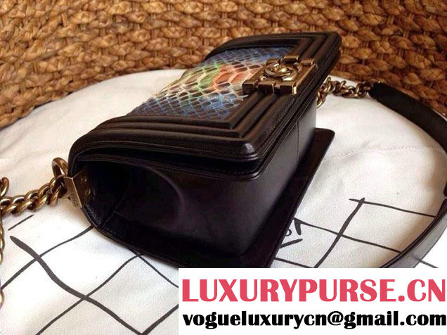 Chanel Le Boy Flap Bag in Python Leather