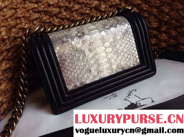 Chanel Le Boy Flap Bag in Python Leather