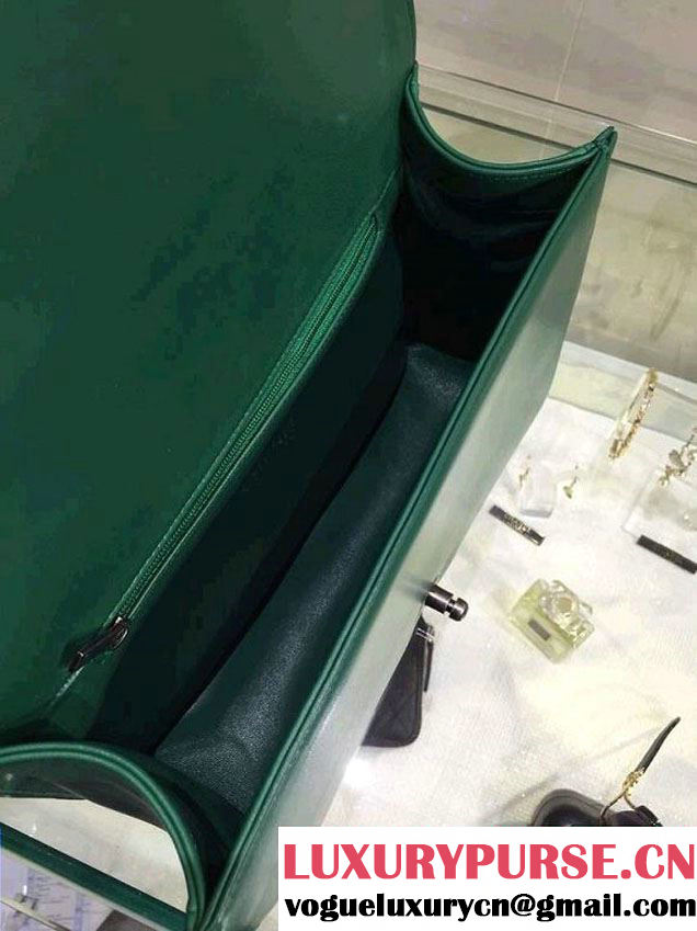 Chanel Camouflage Le Boy Flap Bag Green in Lambskin and Grained Leahter 2015