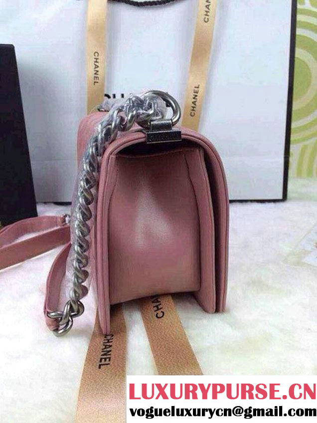 Chanel Medium Boy Flap Shoulder Bag A67086 Pink in Lambskin Leather