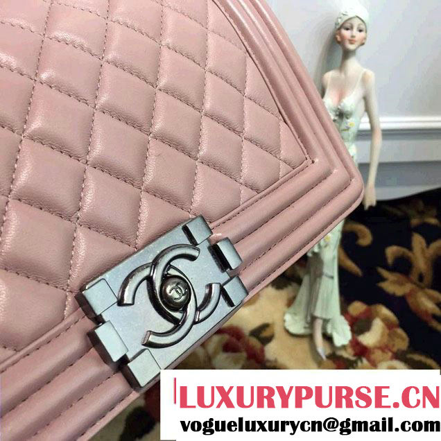 Chanel Medium Boy Flap Shoulder Bag A67086 Pink in Lambskin Leather