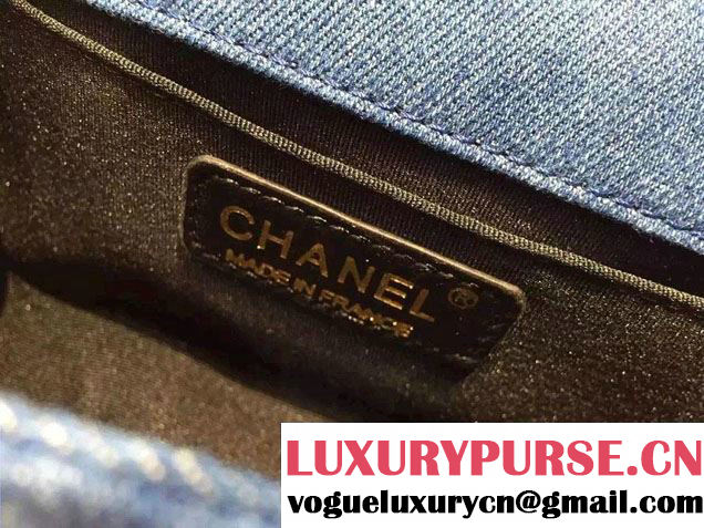 Chanel Denim Patchwork Boy Flap Bag A92866/A92867 2015