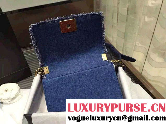 Chanel Denim Patchwork Boy Flap Bag A92866/A92867 2015