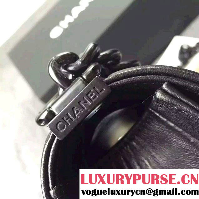 Chanel So Black Boy Flap Shoulder Small Bag 2015