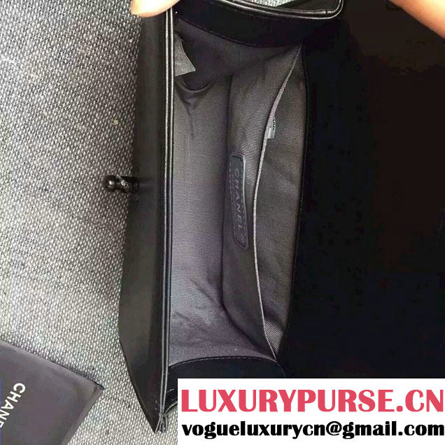 Chanel So Black Boy Flap Shoulder Small Bag 2015