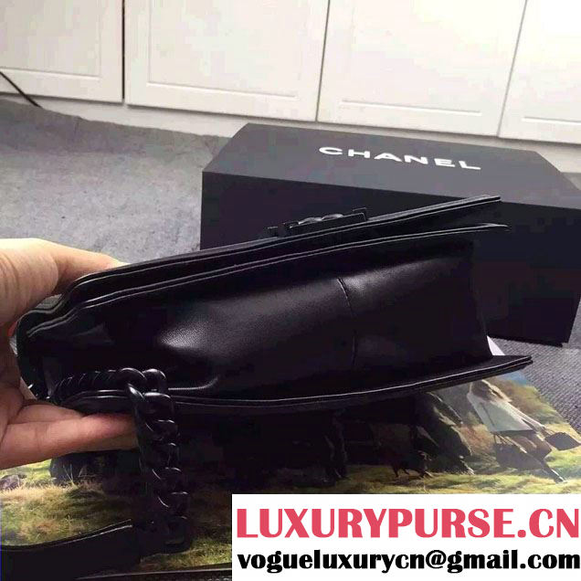 Chanel So Black Boy Flap Shoulder Bag 2015