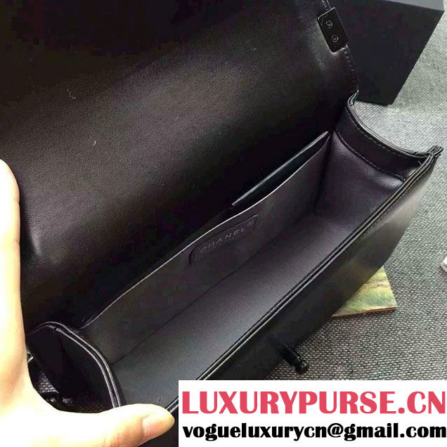 Chanel So Black Boy Flap Shoulder Bag 2015