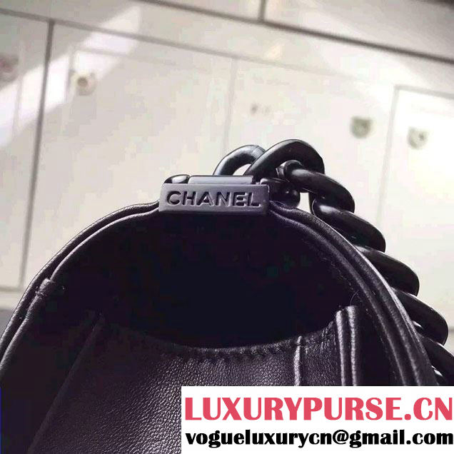 Chanel So Black Boy Flap Shoulder Bag 2015