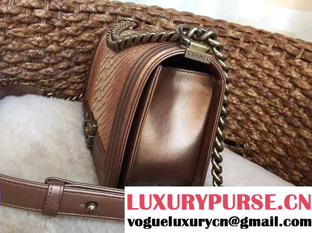 Chanel Le Boy Flap Bag in Python Leather 2015