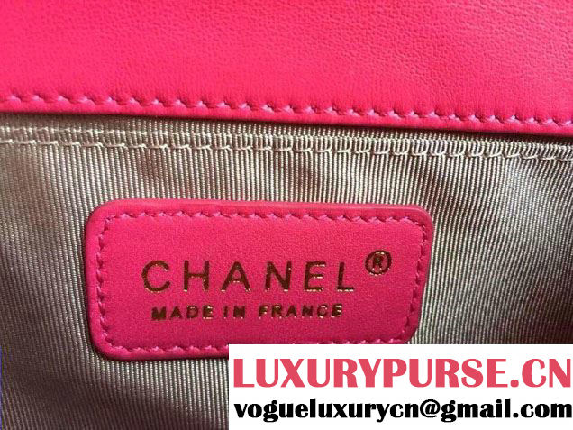 Chanel Le Boy Flap Small Bag in Python Leather 2015