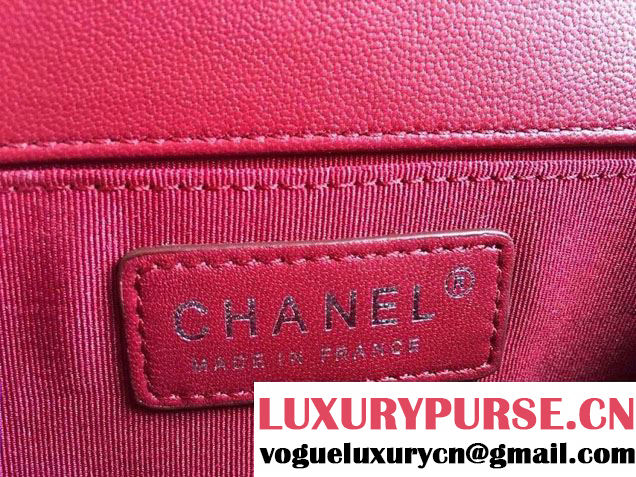 Chanel Le Boy Flap Small Bag in Python Leather 2015