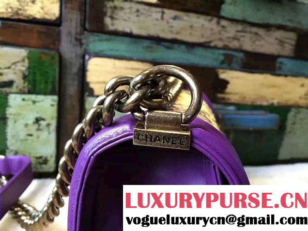 Chanel Le Boy Flap Small Bag in Python Leather 2015