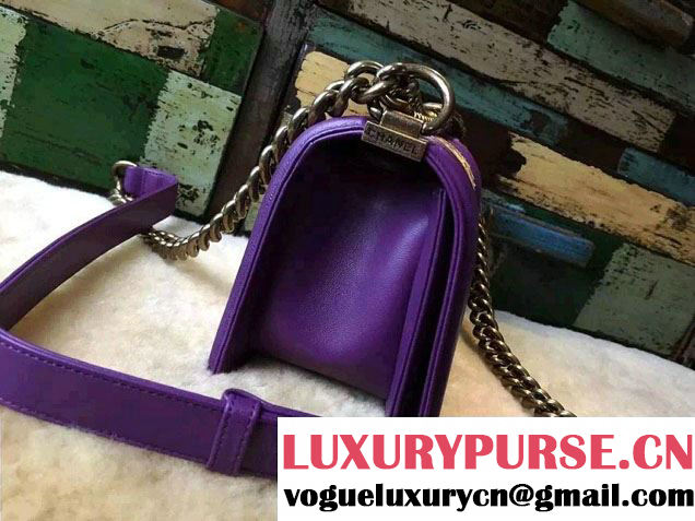 Chanel Le Boy Flap Small Bag in Python Leather 2015