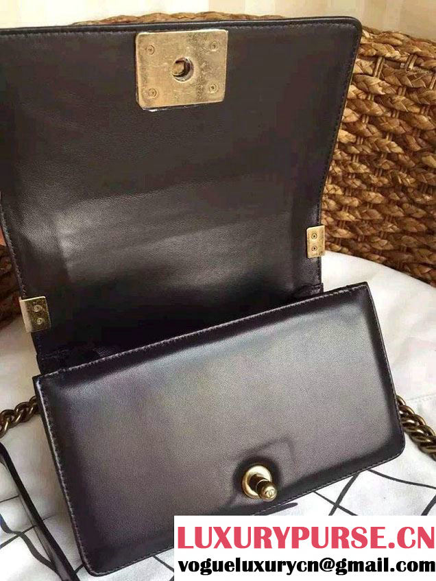 Chanel Le Boy Flap Small Bag in Python Leather 2015